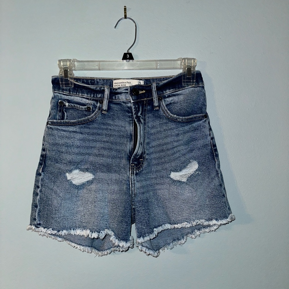 Abercrombie & Fitch High Rise denim shorts